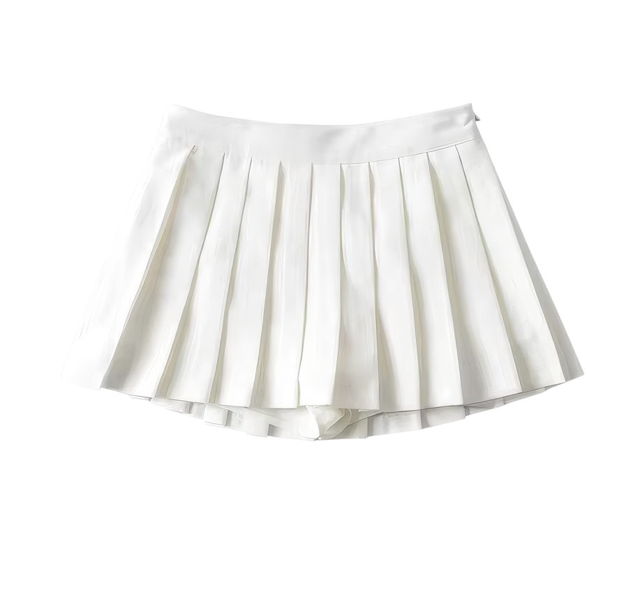 High Waist Pleated Skirt