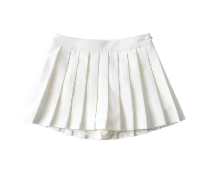 High Waist Pleated Skirt